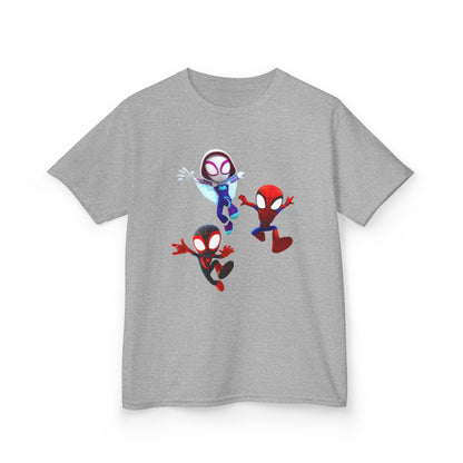 Kids Superhero Adventure Tee, Kids Birthday Gift, Fun Playwear, Spiderman Costume Shirt, Cartoon Character T-Shirt, Summer Outfit