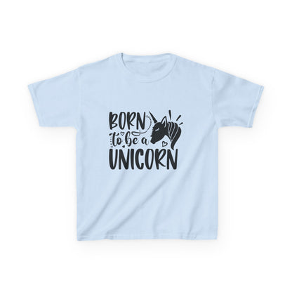 Kids Unicorn T-Shirt - "Born to Be a Unicorn" - Fun Cotton Tee for Boys & Girls