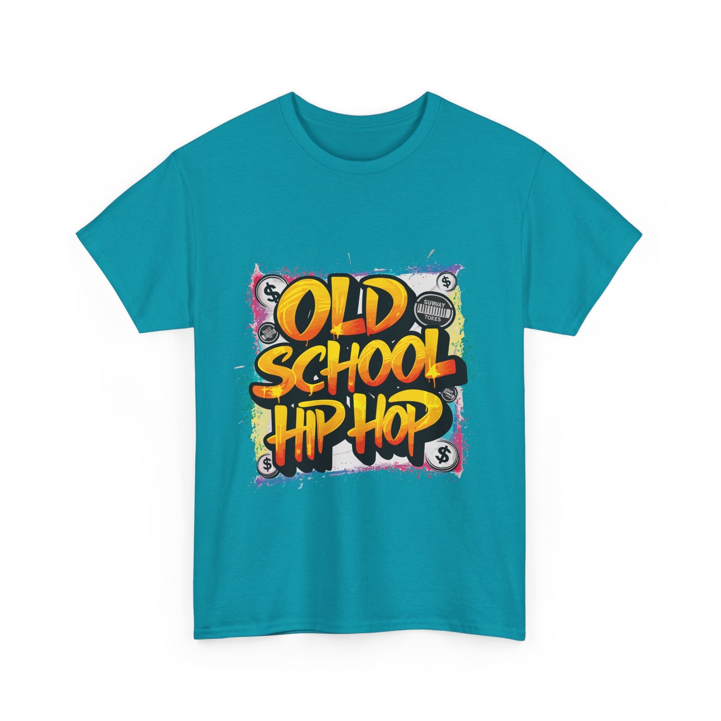 Old School Hip Hop Unisex Heavy Cotton Tee, Retro Streetwear Shirt, Gift for Music Lovers, Vintage Hip Hop Apparel, Cool Graphic Tee