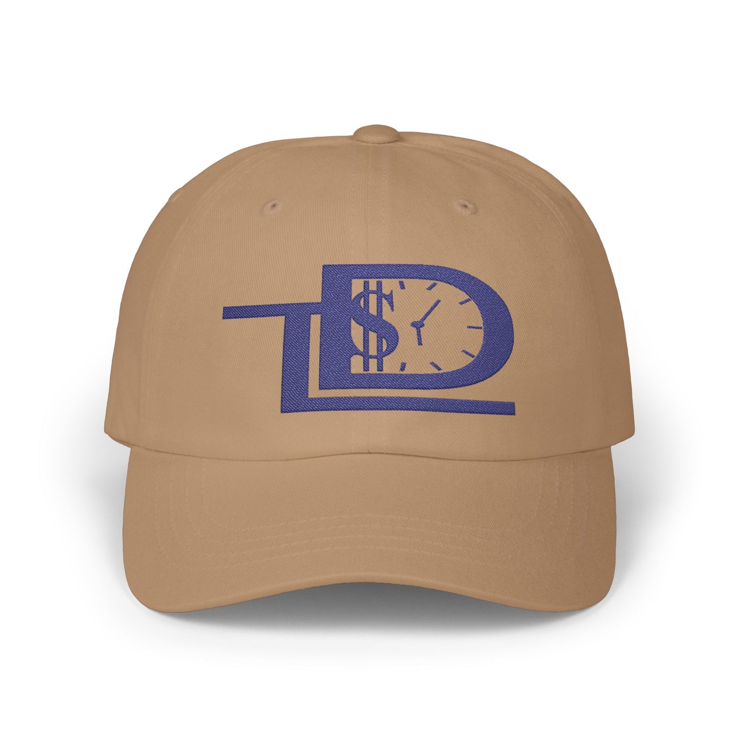 Classic Dad Cap with Dollar Clock Design | Casual Hat for Dads, Gift for Father's Day, Trendy Father’s Day Cap, Relaxed Style Dad Hat