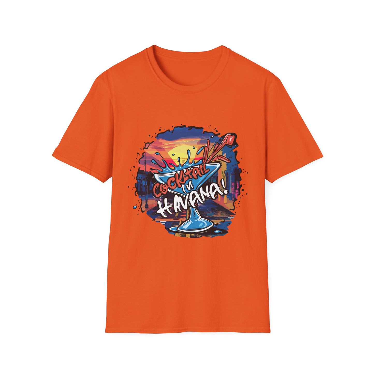 Colorful Cocktail Havana Unisex T-Shirt, Summer Vibes, Beach Wear, Party Shirt, Gift for Friends