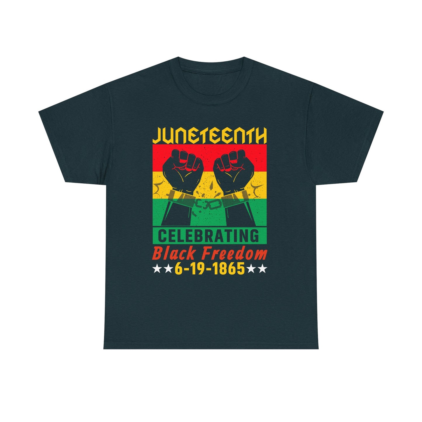 Juneteenth Celebration Tee, Unisex Cotton Shirt, Black Freedom T-Shirt, 6-19-1865 Heritage Top, Summer Festival Apparel, History Shirt