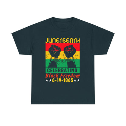 Juneteenth Celebration Tee, Unisex Cotton Shirt, Black Freedom T-Shirt, 6-19-1865 Heritage Top, Summer Festival Apparel, History Shirt