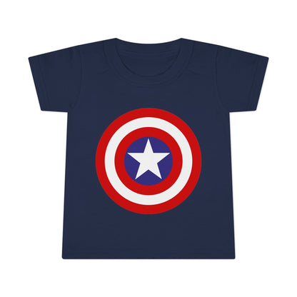 Captain Shield Toddler T-shirt, Kids Superhero Shirt, Birthday Outfit, Gift for Boys, Marvel Inspired Apparel