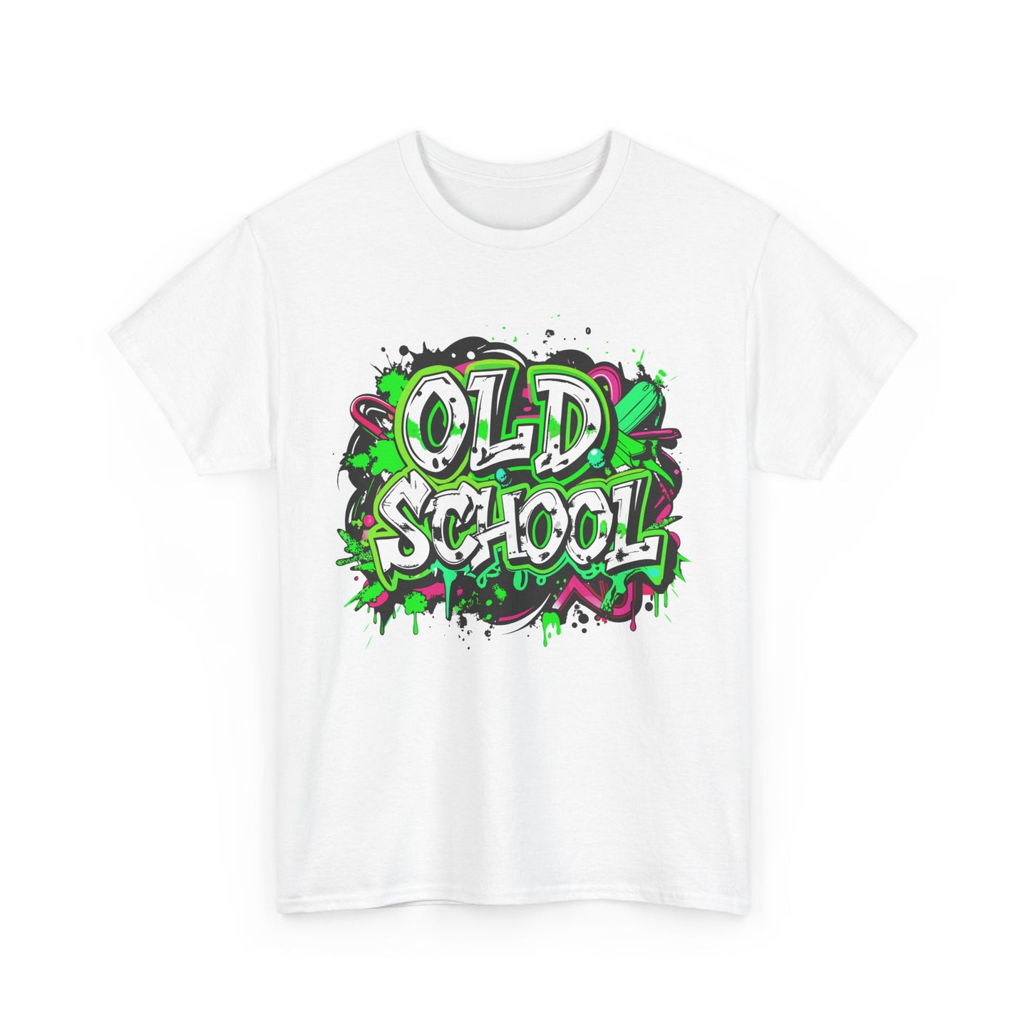 Retro Graffiti T-Shirt | Unisex Heavy Cotton Tee | Old School Vibe | Streetwear Fashion | Vintage Graphic Tee | Urban Style Wear | Fun Gift