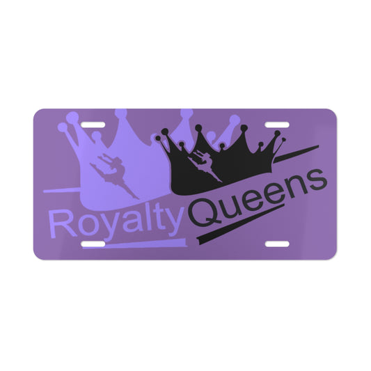 Royalty Queens Vanity Plate, Custom Car Tag, Personalized License Plate, Unique Gift for Queens, Fun Auto Decor, Crown Design