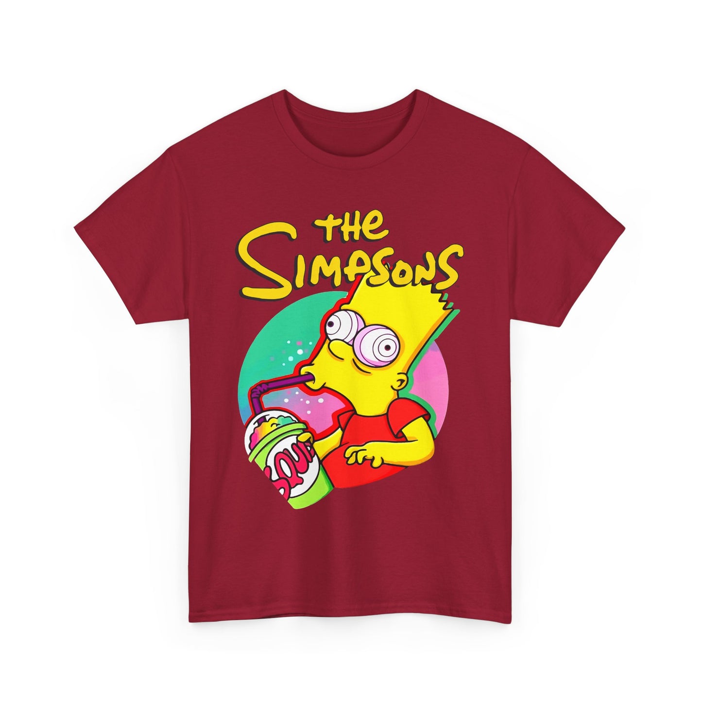 The Simpsons Bart Heavy Cotton Tee - Fun Unisex T-Shirt for Fans