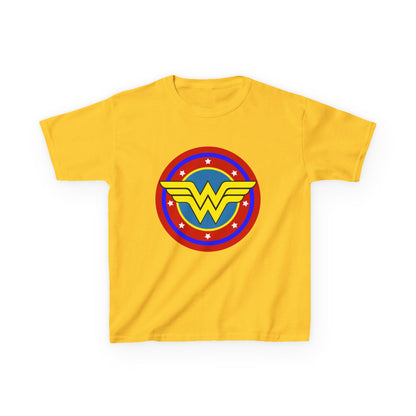 Wonder Woman Kids Tee, Superhero Shirt, Birthday Gift, Comic Book Apparel, Children's Clothing, Cartoon T-Shirt, Movie Merchandise