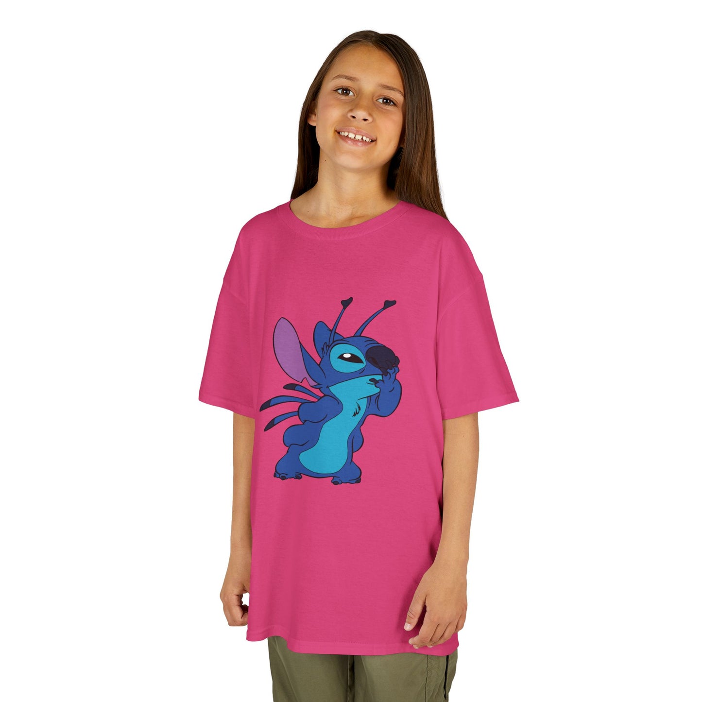 Kids Cotton Tee - Cute Stitch Design for Fun Adventures