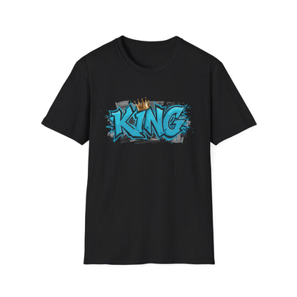King Graffiti Unisex T-Shirt | Cool Urban Style Tee, Streetwear Fashion, Unique Gift for Him, Self-Expression, Birthday Present