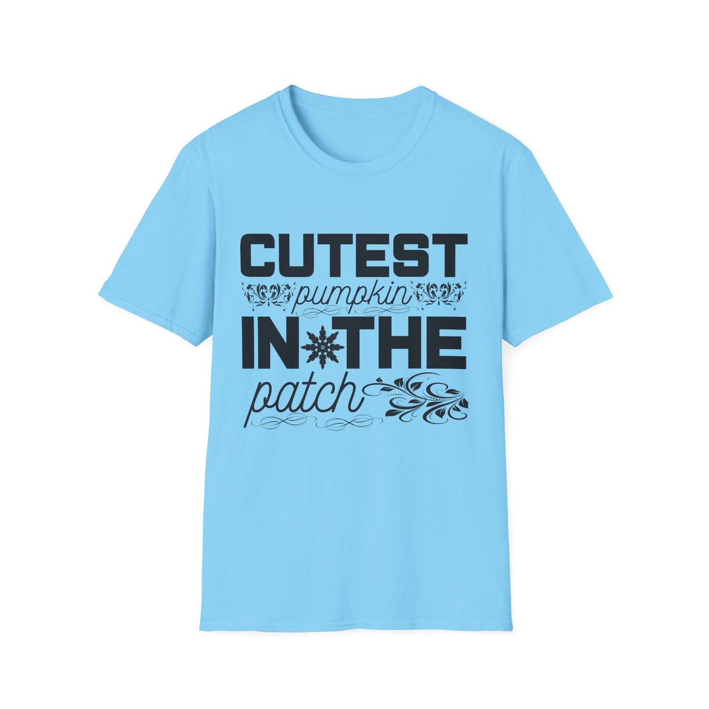 Cutest Pumpkin in the Patch Unisex Softstyle T-Shirt, Fall Fashion Tee, Halloween Shirt, Thanksgiving Outfit, Seasonal Gift