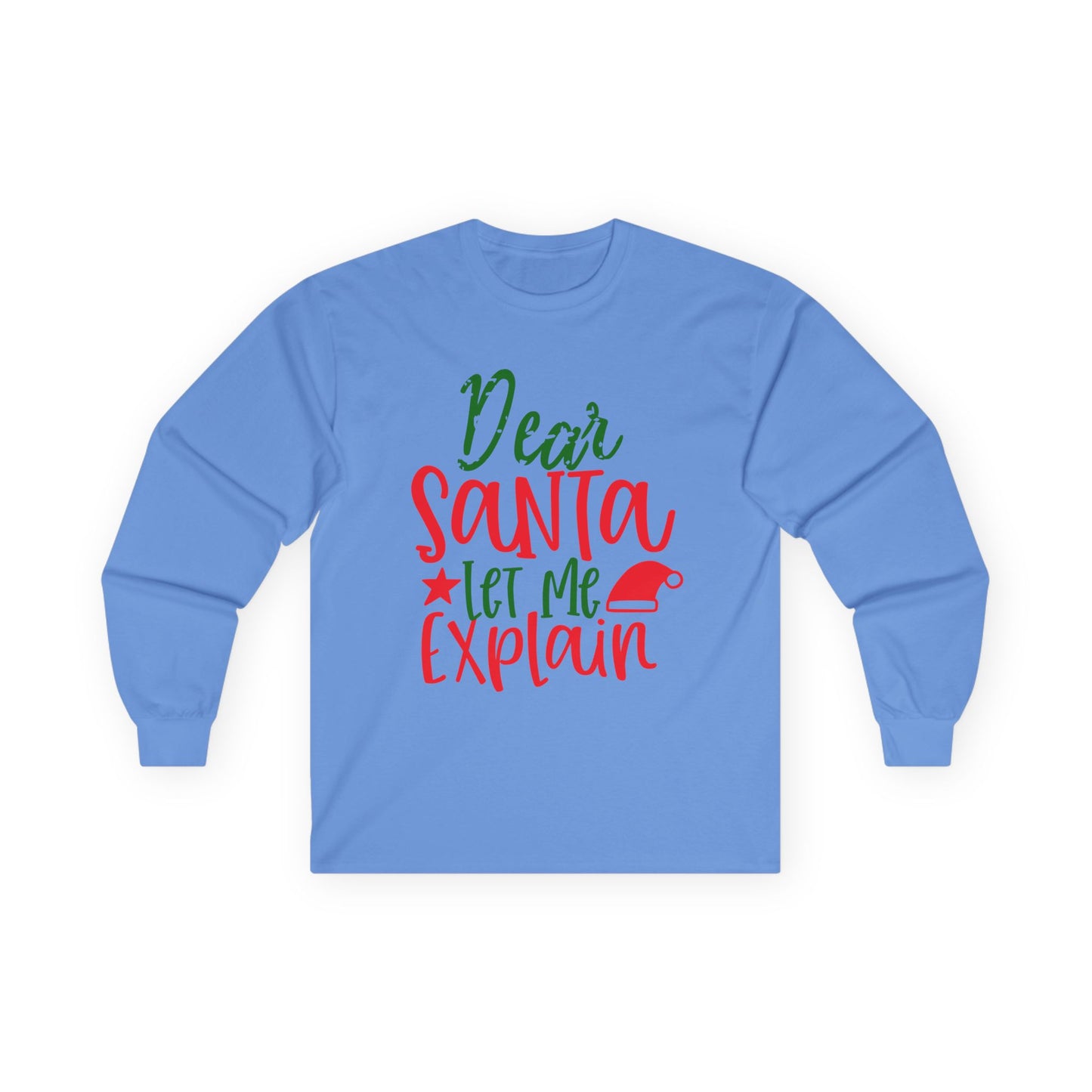 Unisex Holiday Long Sleeve Tee - Perfect for Christmas, Family Gatherings, Fun Gift, Cozy Winter Wear, Dear Santa Design