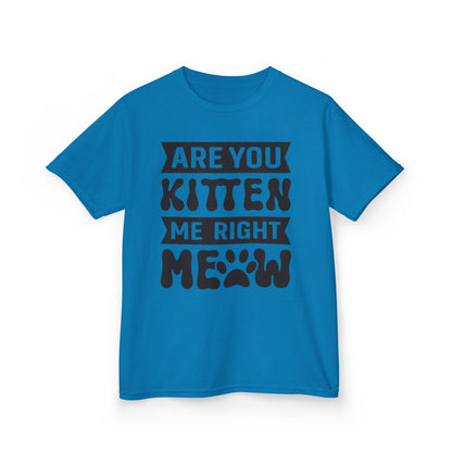Cute Kids Tee - "Are You Kitten Me Right Meow" T-Shirt for Cat Lovers, Birthday Gift, Funny Pet Shirt, Kids' Humor Clothing, Animal [...]