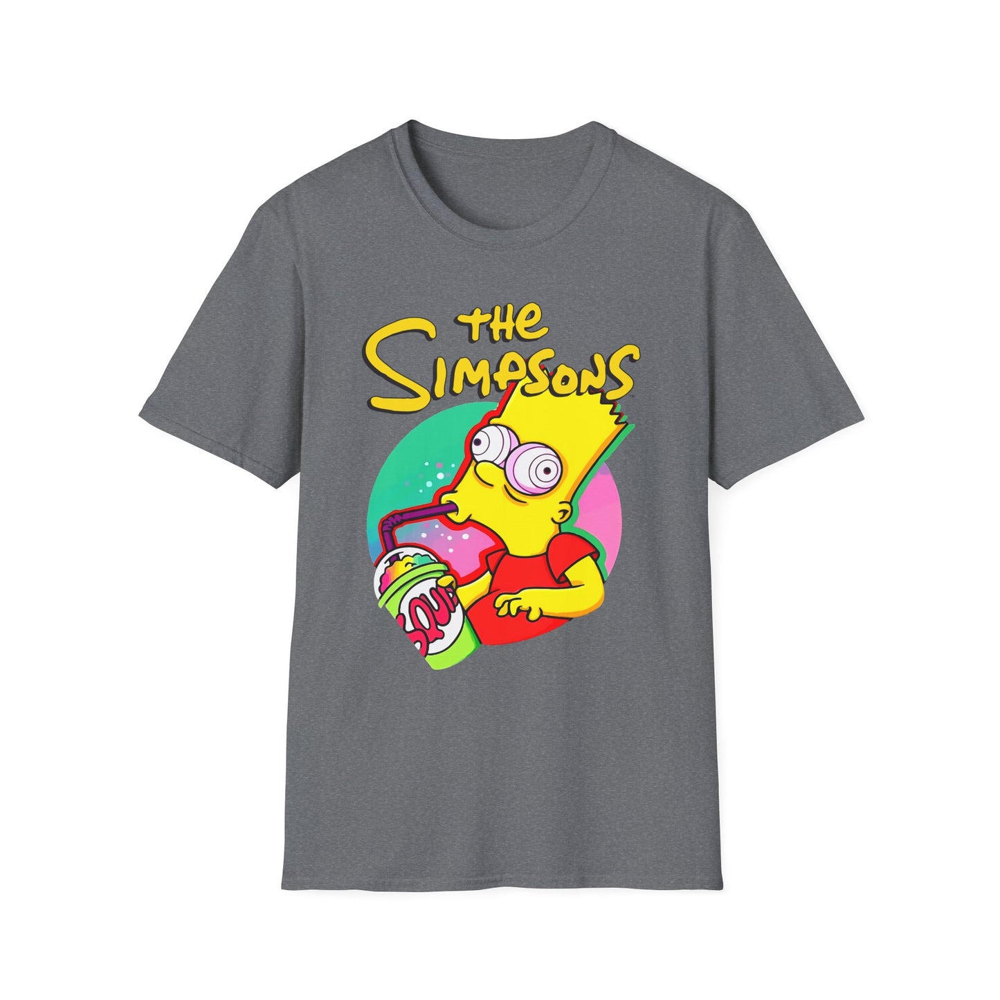 Funny Bart Simpson Unisex Softstyle T-Shirt - Retro Cartoon Tee