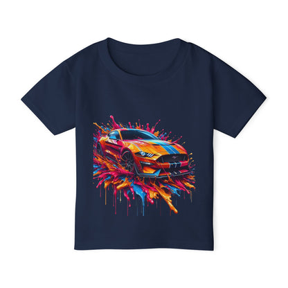 Vibrant Sports Car Toddler T-Shirt - Fun & Colorful Kids Tee