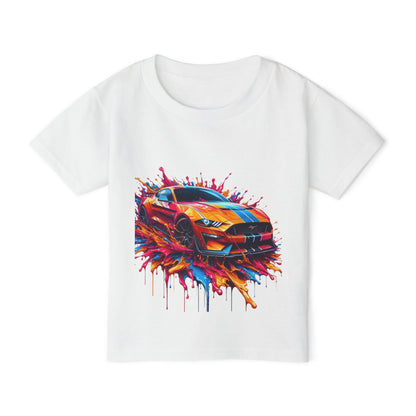 Vibrant Sports Car Toddler T-Shirt - Fun & Colorful Kids Tee