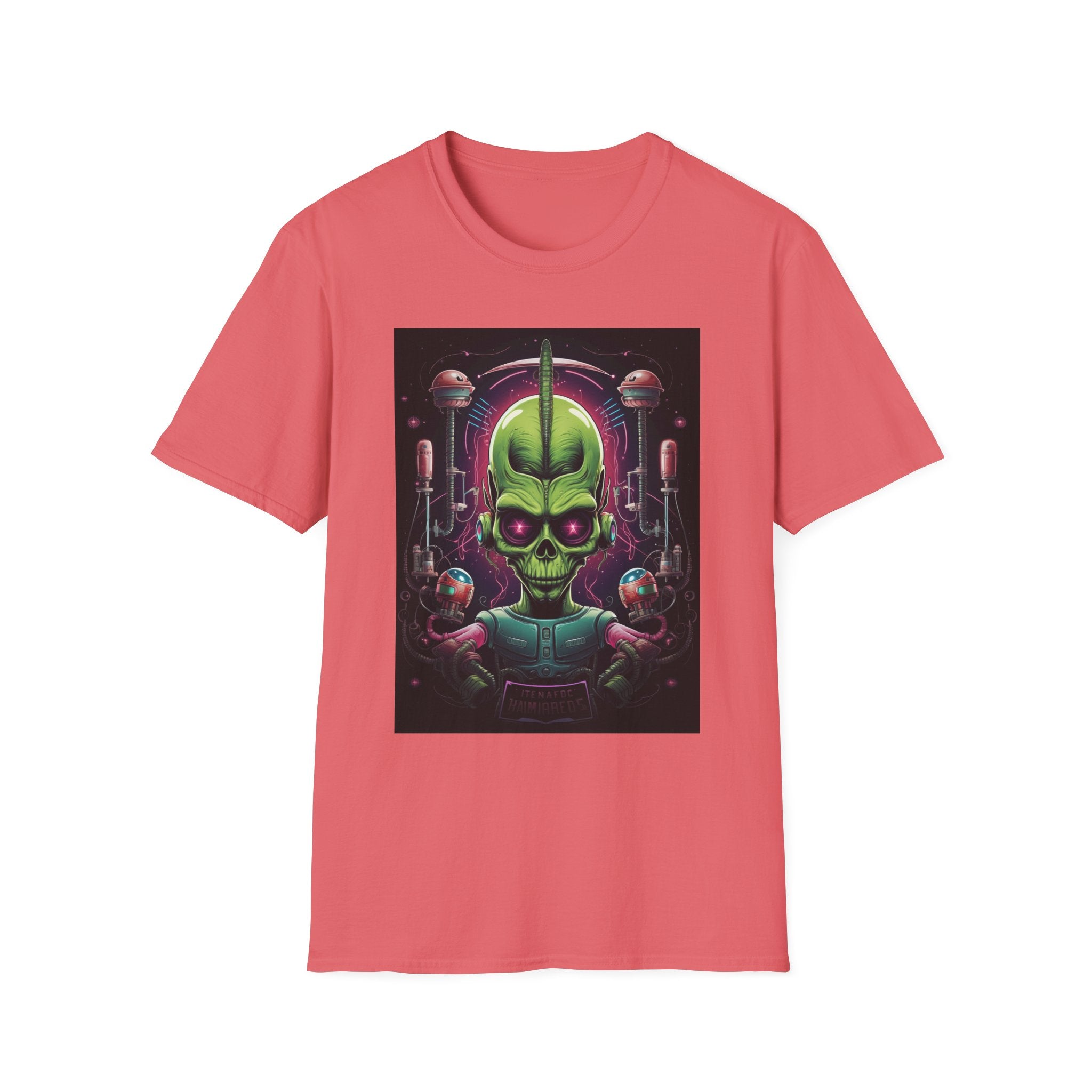Alien Invader Graphic Unisex Softstyle T-Shirt