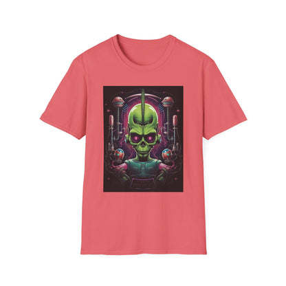 Alien Invader Graphic Unisex Softstyle T-Shirt