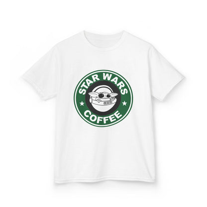Star Wars Coffee Kids Tee, Fun Graphic T-shirt for Boys & Girls, Perfect for Birthdays, Star Wars Fans, Casual Wear