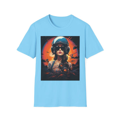 Cosmic Adventure Unisex Softstyle T-Shirt - Retro Space Graphic Tee