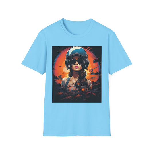 Cosmic Adventure Unisex Softstyle T-Shirt - Retro Space Graphic Tee