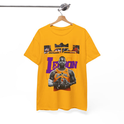 LeBron James Unisex Heavy Cotton Tee - Basketball Fan Apparel