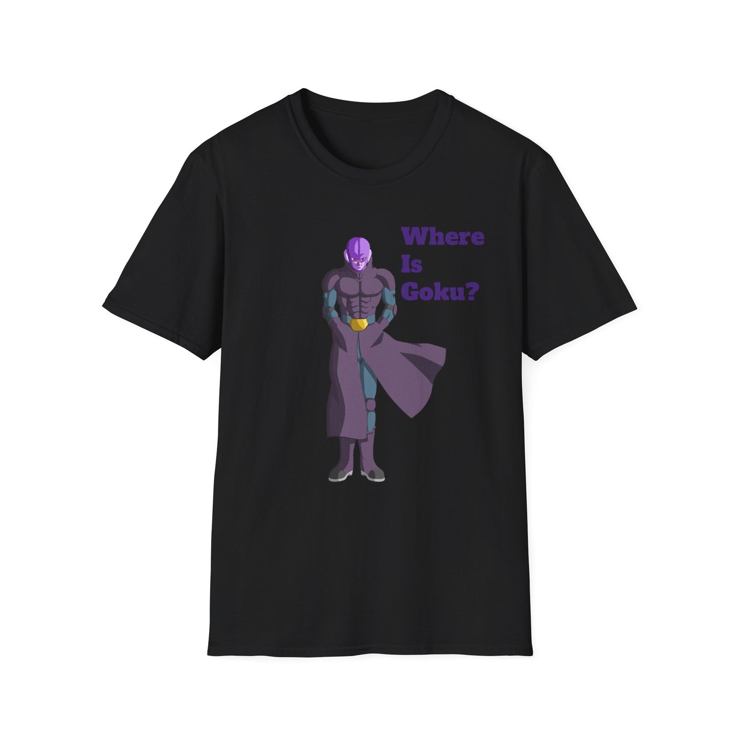 Where Is Goku? Unisex Softstyle T-Shirt for Anime Fans