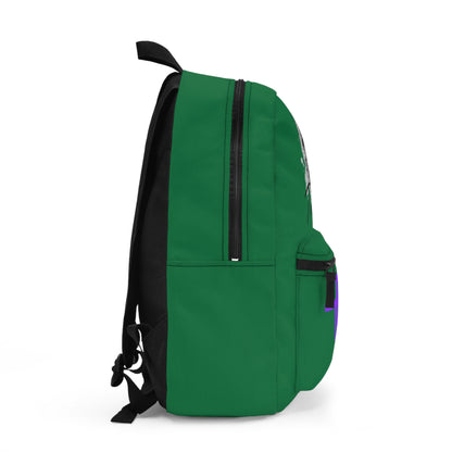 Vibrant Money-Inspired Backpack, Trendy School Bag, Casual Daypack, Gift for Students, Urban Fashion Accessory, Green Backpack