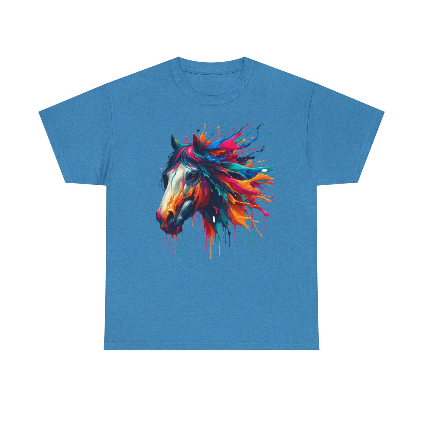 Vibrant Horse Art Unisex Heavy Cotton Tee