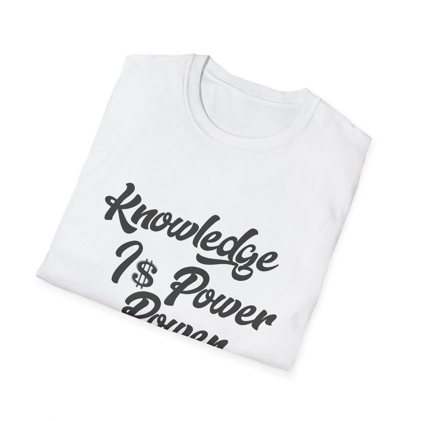 Knowledge Is Power Unisex Softstyle T-Shirt - Stylish Motivational Tee