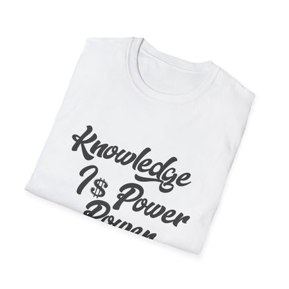 Knowledge Is Power Unisex Softstyle T-Shirt - Stylish Motivational Tee