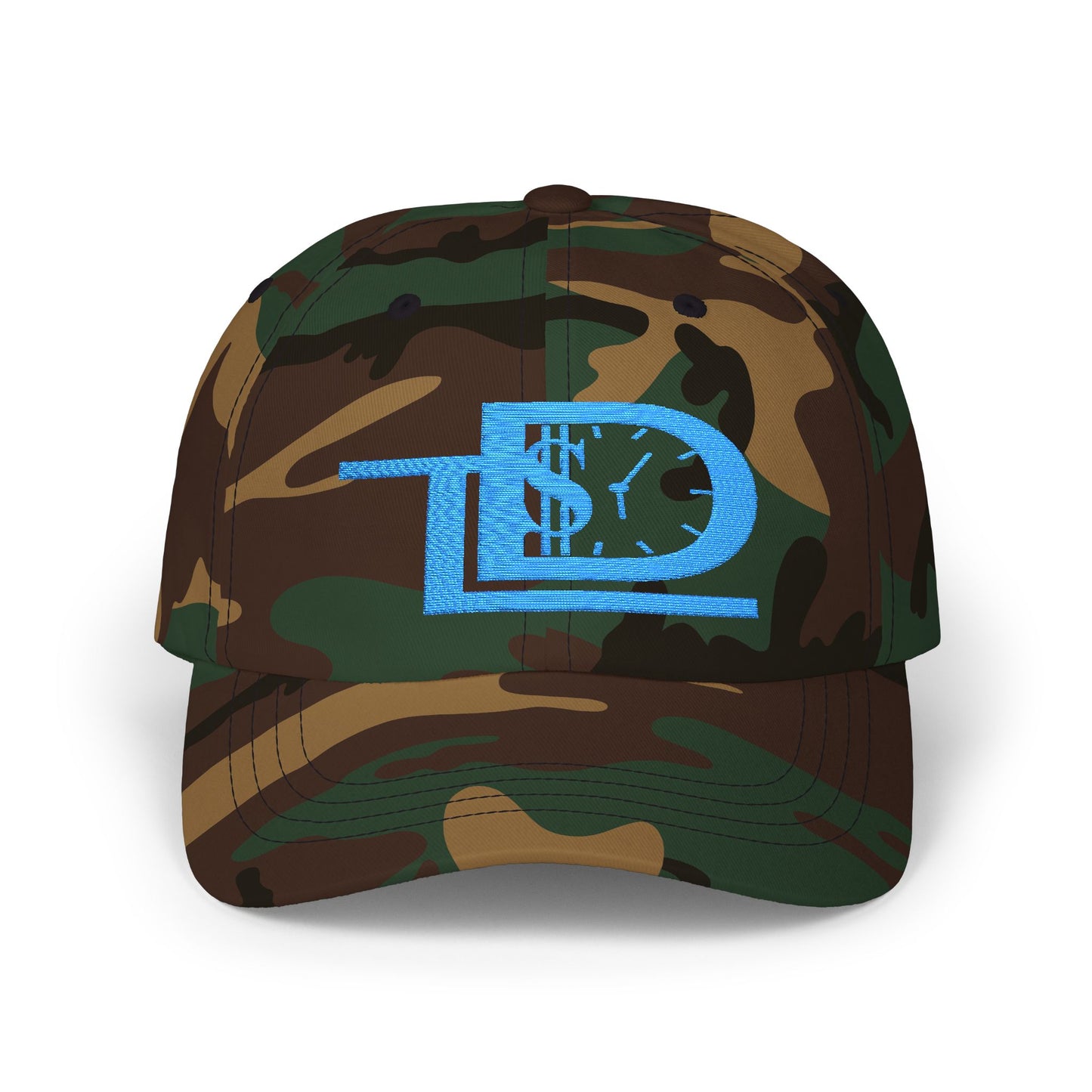 Classic Dad Cap with Funky Clock Design, Adjustable Baseball Hat, Trendy Accessory for Dads, Perfect Gift for Father's Day, Casual Style