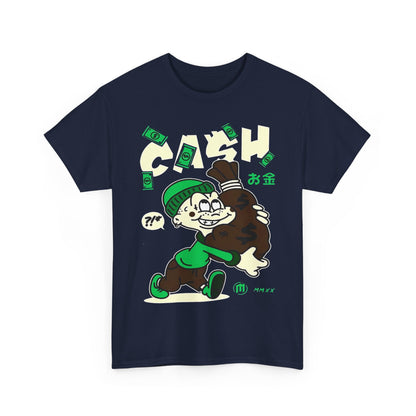 Cash Cartoon Unisex Heavy Cotton Tee - Streetwear Vibe