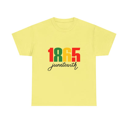 Juneteenth Celebration Tee, Unisex Cotton Shirt, 1865 Juneteenth T-Shirt, Freedom Celebration Apparel, Black History Month Gear