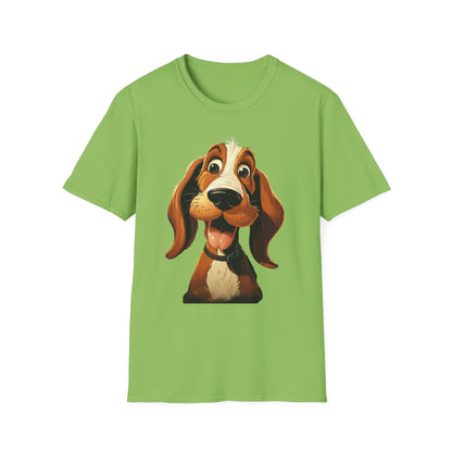 Playful Dog Graphic T-Shirt - Unisex Softstyle Tee for Dog Lovers