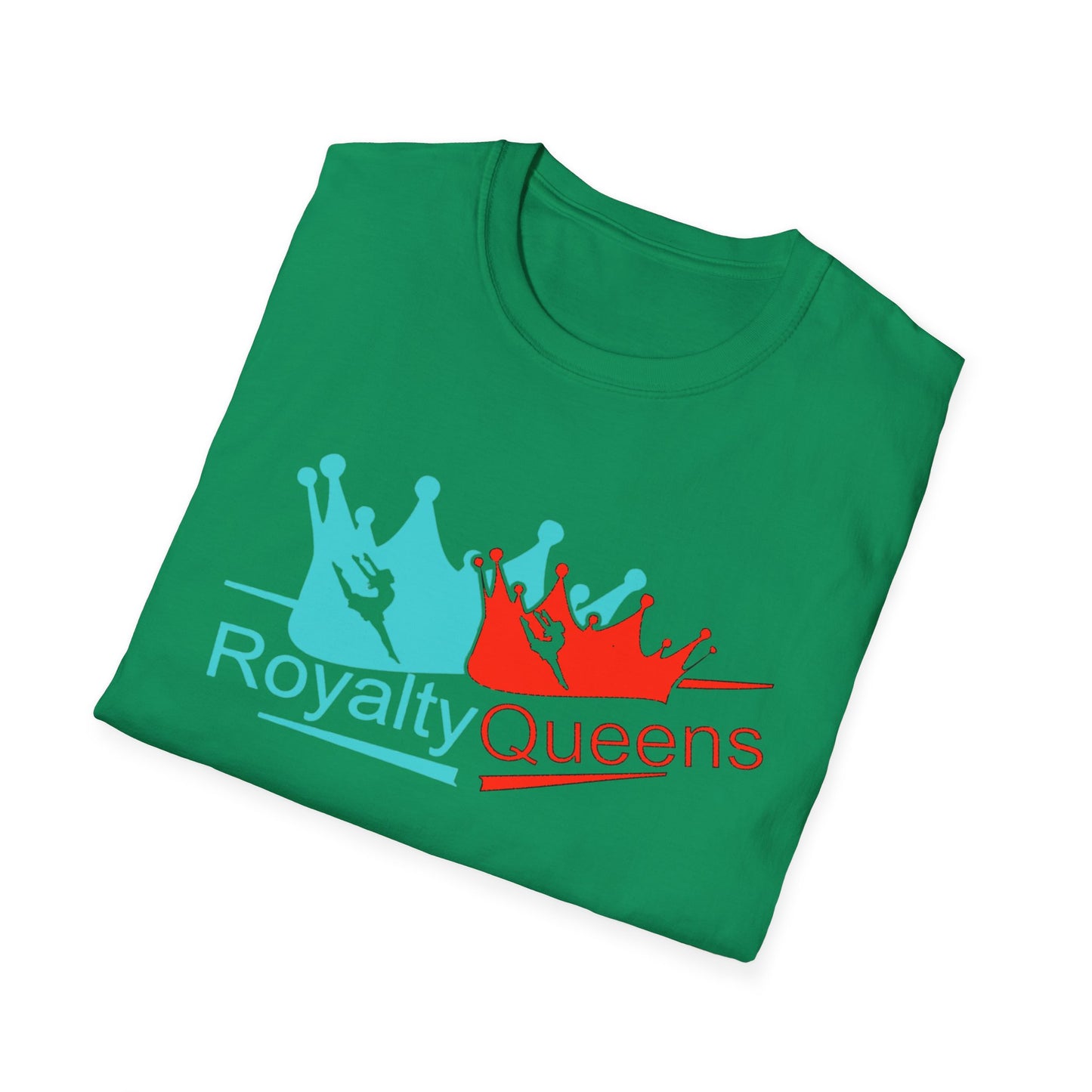Royalty Queens Unisex T-Shirt, Softstyle Tee for Girls, Crown Graphic, Birthday Gift, Queen's Day Celebration, Casual Wear
