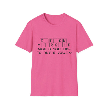 Funny Unisex T-Shirt - "G F C K Y R S L F" Graphic Tee - Perfect Gift for Casual Wear