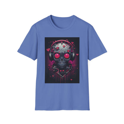 Edgy Skull Graphic T-Shirt with Headphones