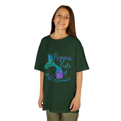 Flippin Cute Kids Tee - Colorful Whale Design for Fun-loving Children