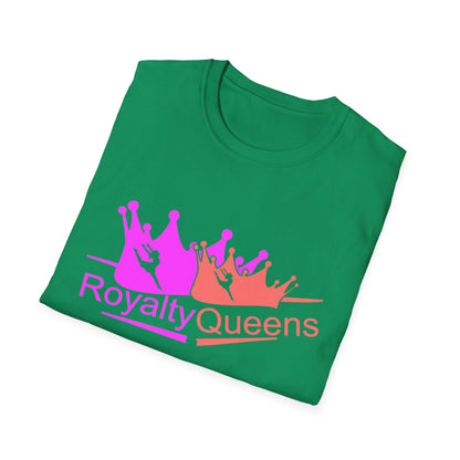Royalty Queens Unisex Softstyle T-Shirt - Comfortable Casual Tee for Women, Birthday Gift, Queen Vibes, Party Wear, Empowerment Shirt