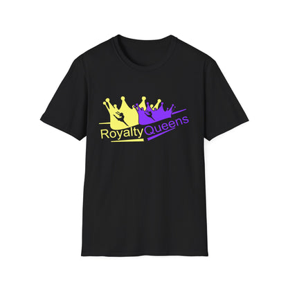 Royalty Queens Unisex Softstyle T-Shirt | Vibrant Crown Print | Perfect for Birthdays, Celebrations, and Everyday Wear