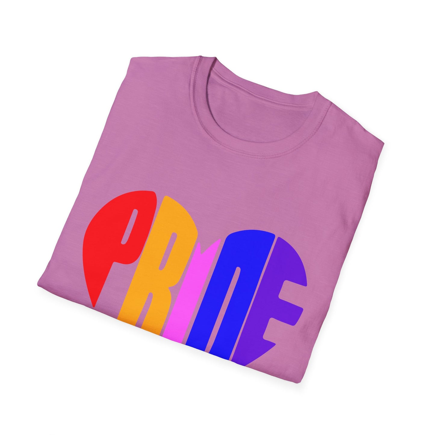 Pride Heart T-Shirt, LGBTQ Apparel, Unisex T-Shirt, Softstyle Tee, Gay Pride Shirt, Celebration Wear, Rainbow Love Tee