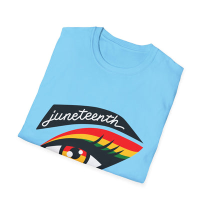Juneteenth Eye Graphic T-Shirt, Unisex Tee, Afrocentric Apparel, Celebratory Wear, Black History Month Gift, Inclusive Fashion