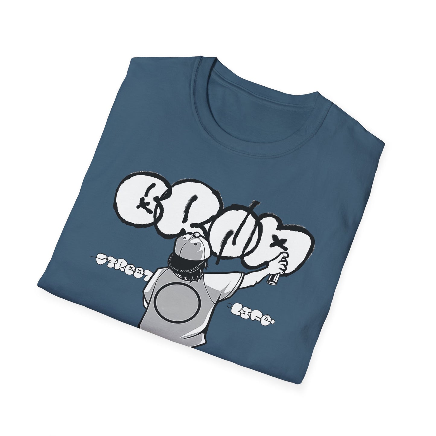 Skateboard Graffiti T-Shirt – Unisex Softstyle Tee for Streetwear Fans