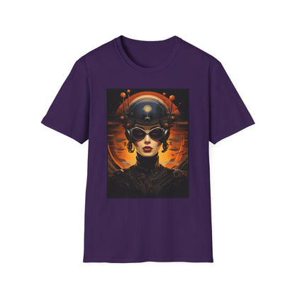 Futuristic Graphic Tee - Unisex Softstyle T-Shirt with Sci-Fi Design
