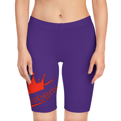 Royalty Queens Women's Bike Shorts, Athletic Cycling Shorts, Plus Size Bike Shorts, Casual Wear, Fitness Apparel
