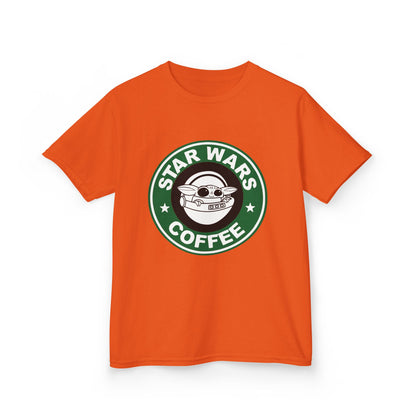 Star Wars Coffee Kids Tee, Fun Graphic T-shirt for Boys & Girls, Perfect for Birthdays, Star Wars Fans, Casual Wear