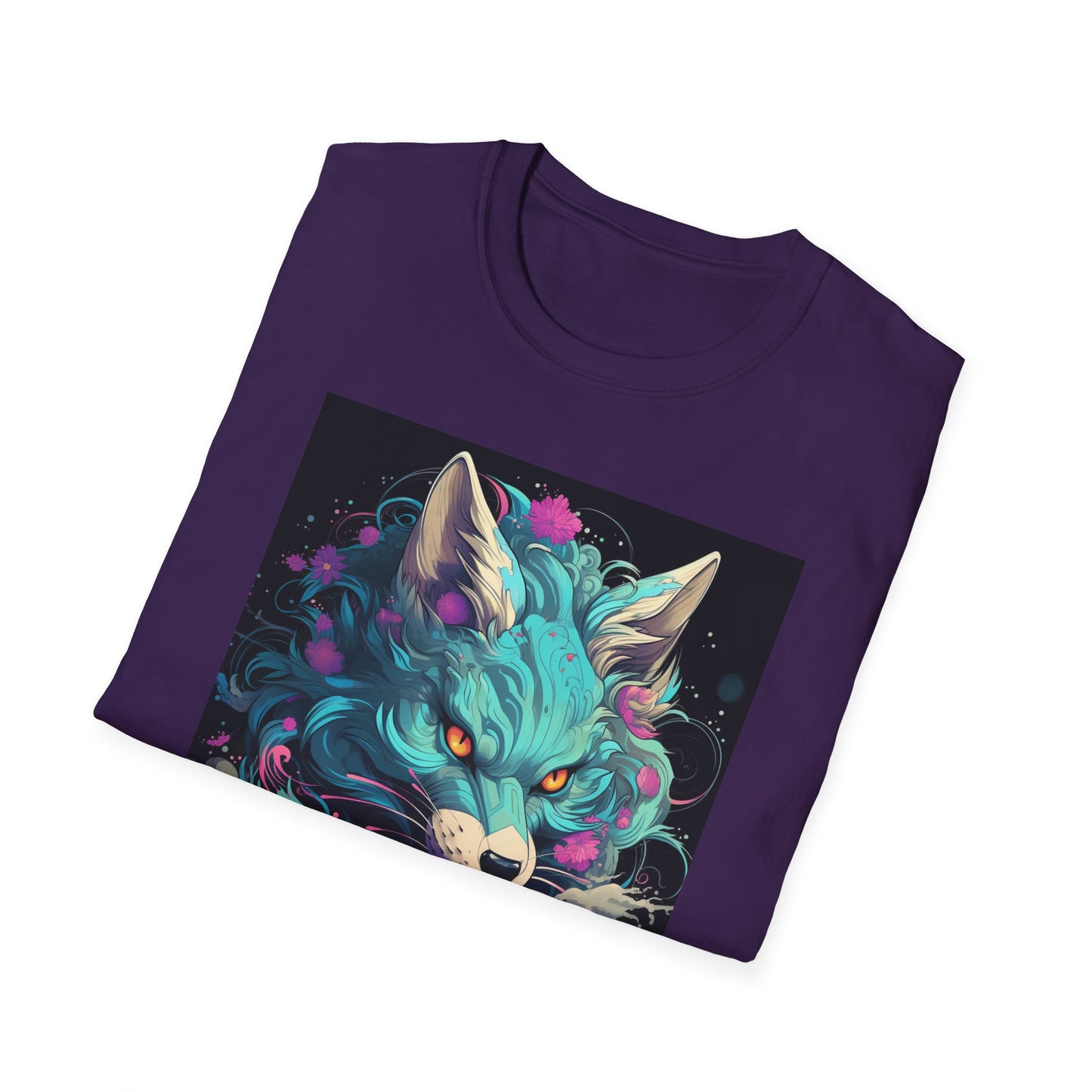 Mystical Wolf T-Shirt | Unisex Softstyle Tee, Fantasy Apparel, Gift for Nature Lovers, Unique Statement Shirt, Casual Fashion