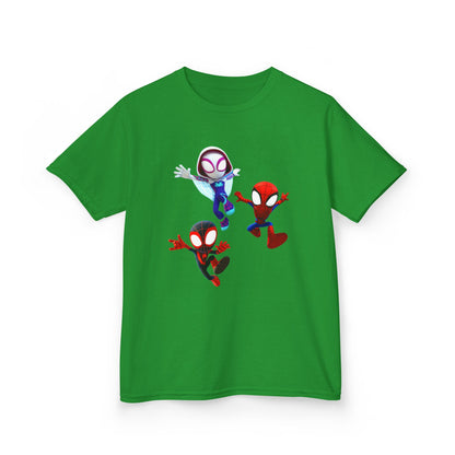 Kids Superhero Adventure Tee, Kids Birthday Gift, Fun Playwear, Spiderman Costume Shirt, Cartoon Character T-Shirt, Summer Outfit