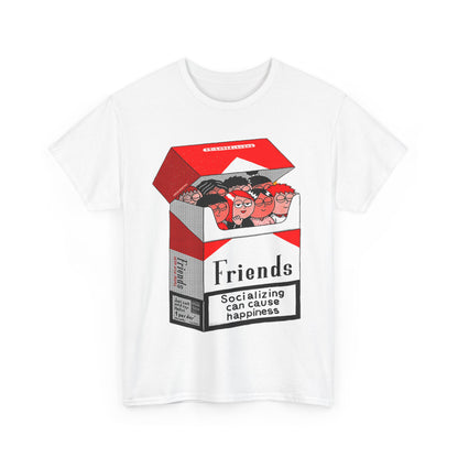 Friends Socializing Unisex Heavy Cotton Tee - Fun Graphic T-Shirt